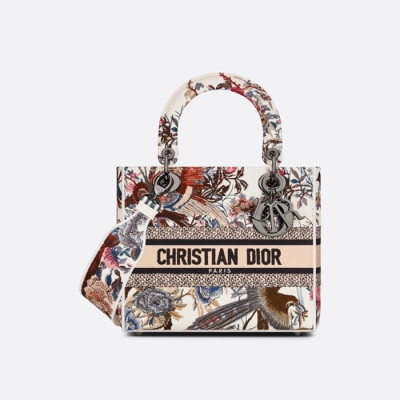 디올 여성 화이트 레이디백 - Dior Womens White Lady Bag - di81x