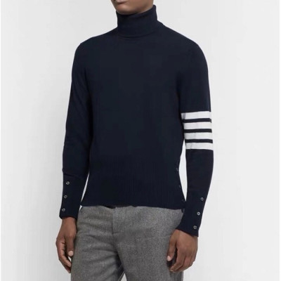 톰브라운 남성 터틀넥 니트 - Thom Browne Mens Turtle-neck Knitwear - th14x