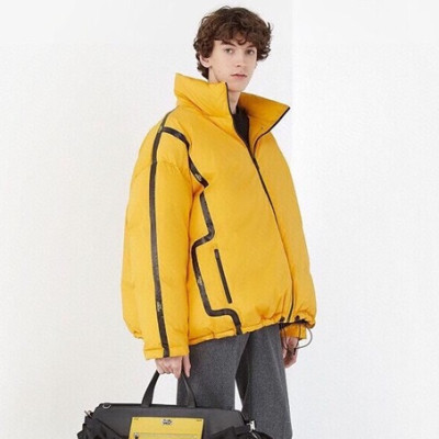 펜디 남성 덕다운 옐로우 패딩자켓 - Fendi Mens Yellow Jackets - fe09x