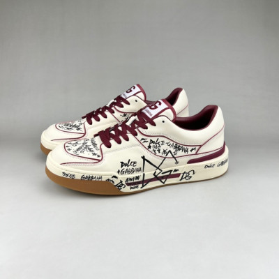 돌체앤가바나 남성 버건디 스니커즈 - Dolc& Gabbana Mens Burgundy Sneakers - dol376x