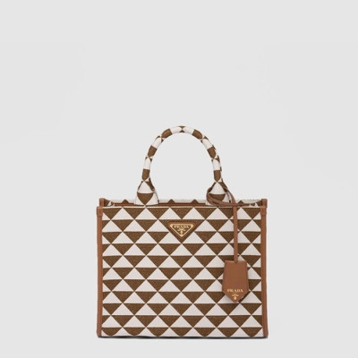 프라다 여성 스몰 심볼 자수 핸드백 1BA354 - Prada Womens Small Symbol Embroidered Handbag - pr69x