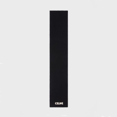 셀린느 남/녀 블랙 머플러 - Celine Unisex Black Muffler - ce26x