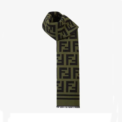 펜디 남/녀 그린 머플러 - Fendi Unisex Green Muffler - fe20x