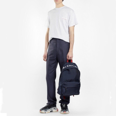 발렌시아가 남성 네이비 백팩 - Balenciaga Mens Navy Back Pack - ba100x