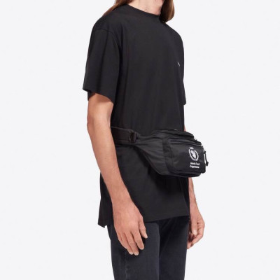 발렌시아가 남성 블랙 힙색 - Balenciaga Mens Black Hip Sack - ba104x