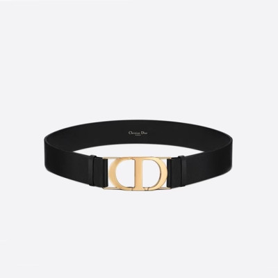 디올 여성 블랙 몽테뉴 벨트 - Dior Womens Black Belts - di198x