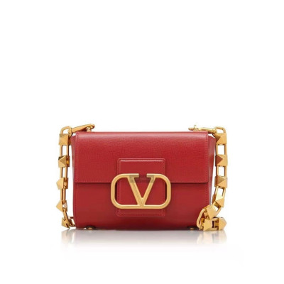 발렌티노 여성 VLogo 레드 숄더백 - Valentino Womens Red Shoulder Bag - val321x