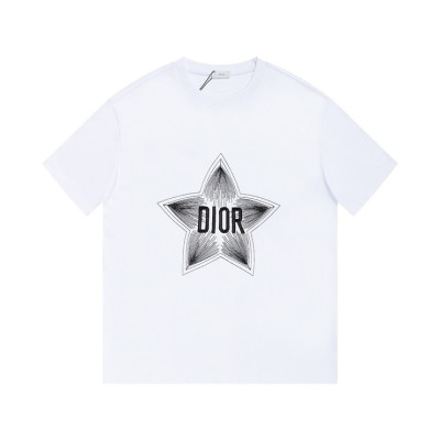 디올 남성 화이트 크루넥 반팔티 - Dior Mens White Tshirts - di250x