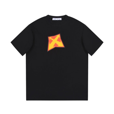 오프화이트 남/녀 모던 블랙 반팔티 - Off white Unisex Black Tshirts - of21x