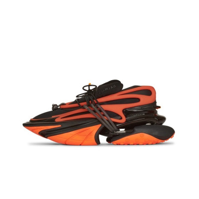 발망 남/녀 트렌디 오렌지 운동화 - Balmain Unisex Orange Training Shoes - bam211x