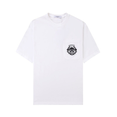 지방시 남성 크루넥 화이트 반팔티 - Givenchy Mens White Short Sleeved Tshirts - gi165x