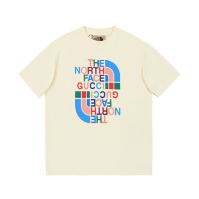 구찌 남/녀 아이보리 크루넥 반팔티 - Gucci Unisex Ivory Short sleeved T-shirts - gu207x