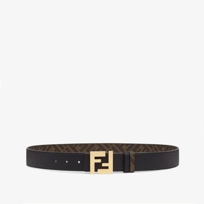 펜디 남성 시그니처 양면  브라운 벨트 - Fendi Mens Brown Belts - fe46x