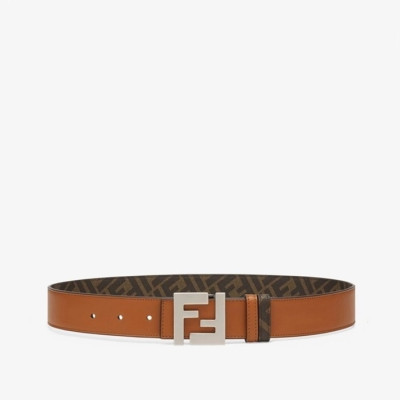 펜디 남성 시그니처 양면 브라운 벨트 - Fendi Mens Brown Belts - fe48x