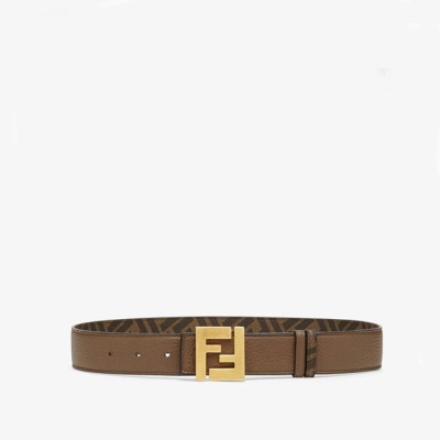 펜디 남성 시그니처 양면 카멜 벨트 - Fendi Mens Camel Belts - fe49x