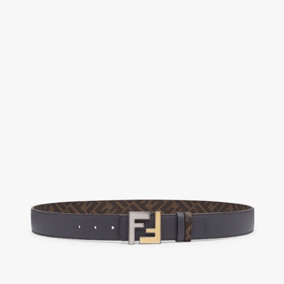 펜디 남성 시그니처 양면 그레이 벨트 - Fendi Mens Gray Belts - fe52x