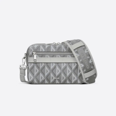 디올 남성 그레이 다이아몬드 크로스백 - Dior Mens Gray Cross Bag - di269x