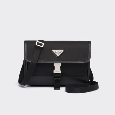 프라다 남성 블랙 플랩백 - Prada Mens Black Cross Bag - pr301x