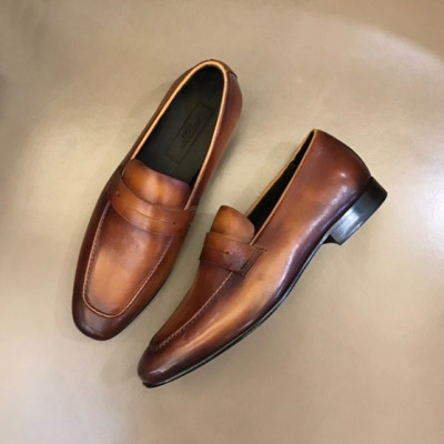 에르메네질도 제냐 남성 카멜 로퍼 - Ermenegildo Zegna Mens Camel Loafer - ze56x