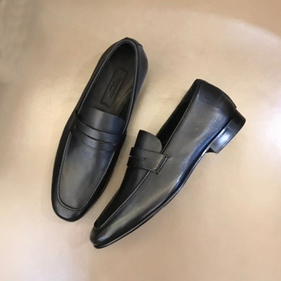 에르메네질도 제냐 남성 블랙 로퍼 - Ermenegildo Zegna Mens Black Loafer - ze57x