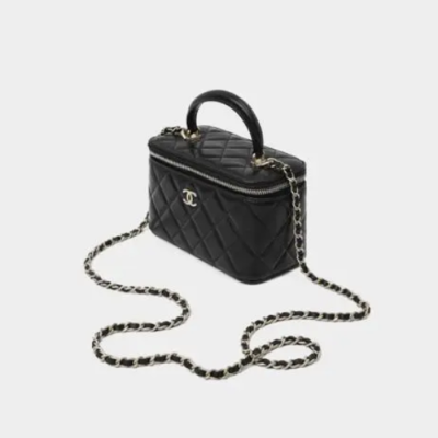 [당일배송] 샤넬 베니티 탑핸들 직사각 램스킨 - ch56x