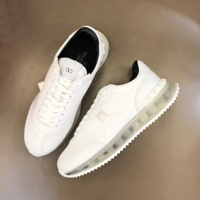 발렌티노 남/녀 모던 화이트 스니커즈 - Valentino Unisex White Sneakers - val396x