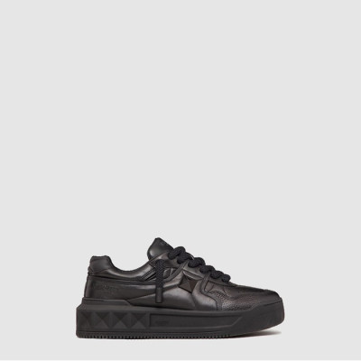 발렌티노 남/녀 원 스터드 XL 나파 가죽 로우탑 스니커즈 - Valentino Unisex One Stud XL Nappa Leather Low-Top Sneakers - val403x