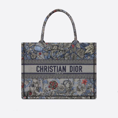 디올 남/녀 블루 북토트 - Dior Unisex Blue Book Tote - di306x