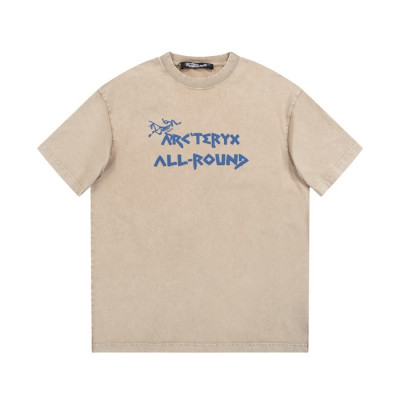 아크테릭스 남성 베이지 반팔티- Arcteryx Mens Beige Short sleeved Tshirts - arc08x