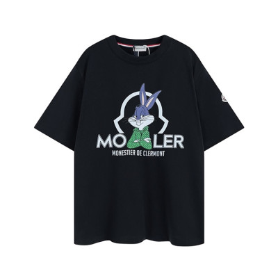 몽클레어 남성 블랙 크루넥 반팔티 - Moncler Mens Black Tshirts - mo87x