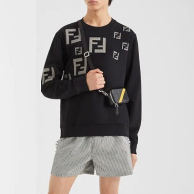 펜디 남성 캐쥬얼 블랙 반바지 - Fendi Mens Black Half-pants - fe69x