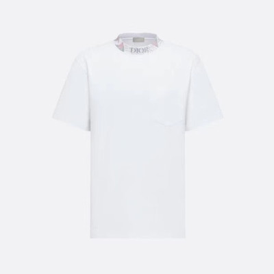 디올 남성 화이트 크루넥 반팔티 - Dior Mens White Short sleeved Tshirts - di315x