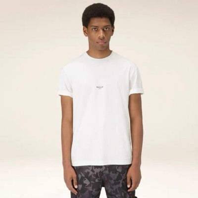 발리 남성 화이트 크루넥 반팔티 - Bally Mens White Tshirts - bal168x