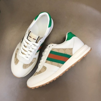 구찌 남성 그린 스니커즈 - Gucci Mens Green Sneakers- gu319X