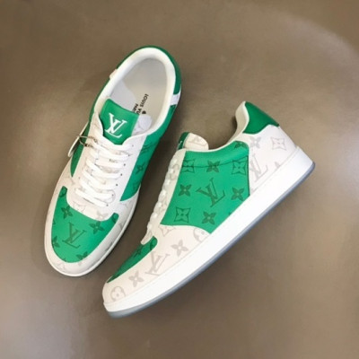 루이비통 남성 그린 스니커즈 - Louis vuitton Mens Green Sneakers - lv621x