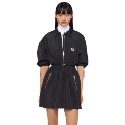 미우미우 여성 블랙 원피스 - Miu miu Womens Black One-pieces - miu298x