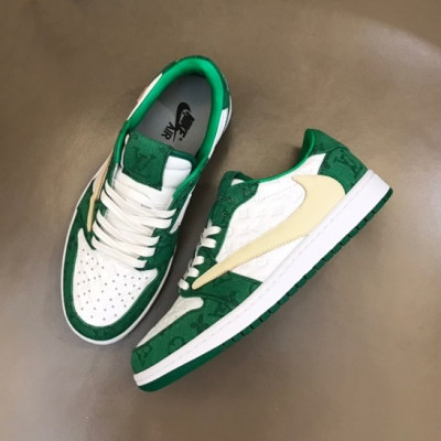 루이비통 남성 그린 스니커즈 - Louis vuitton Mens Green Sneakers - lv655x