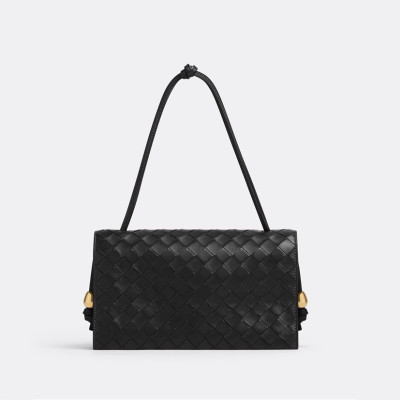 보테가베네타 여성 블랙 숄더백 - Bottega Veneta Womens Black Shoulder Bag - bv46x