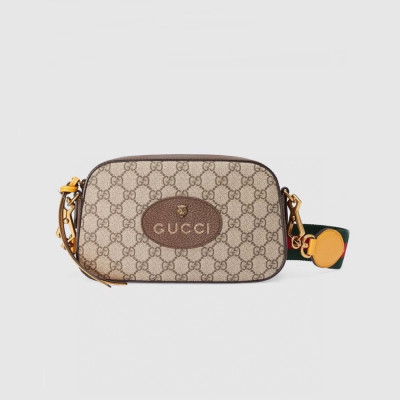 구찌 여성 브라운 슈프림 크로스백 - Gucci Womens Brown Cross Bag - gu526x