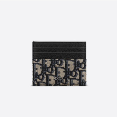 디올 남성 네이비 카드 지갑 - Dior Mens Navy Card Wallets - di374x