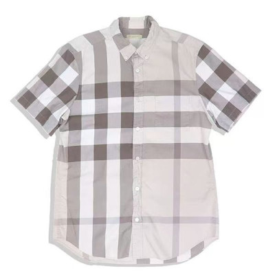 버버리 남성 베이직 화이트 반팔 셔츠 - Burberry Mens White Tshirts - bu143x