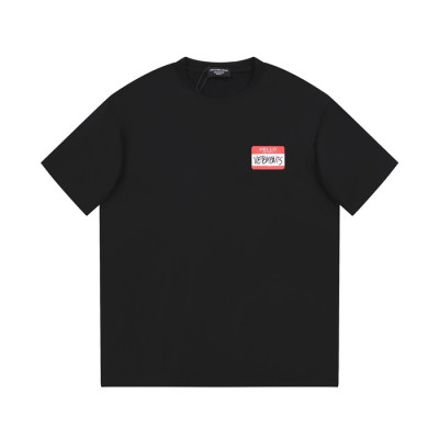 베트멍 남/녀 트렌디 블랙 반팔티 - Vetements Unisex Black Tshirts - vet314x