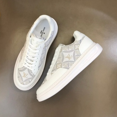 루이비통 남성 그레이 스니커즈 - Louis vuitton Mens Gray Sneakers - lv798x