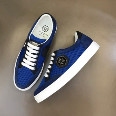 필립플레인 남성 모던 블루 스니커즈 - Philipp Plein Mens Blue Sneakers - ph04x