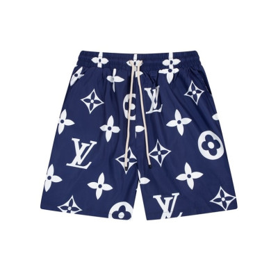 루이비통 남성 블루 반바지 - Louis vuitton Mens Blue Half-pants - lv809x