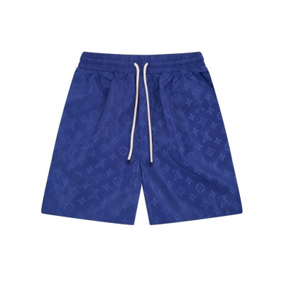 루이비통 남성 블루 반바지 - Louis vuitton Mens Blue Half-pants - lv810x