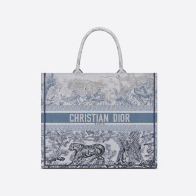 디올 여성 블루 북토트 - Dior Womens Blue Book Tote - di433x