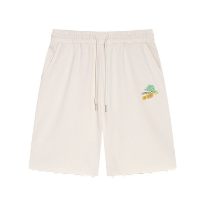 오프화이트 남성 화이트 캐쥬얼 반바지 - Off white Mens White Half-pants - of45x