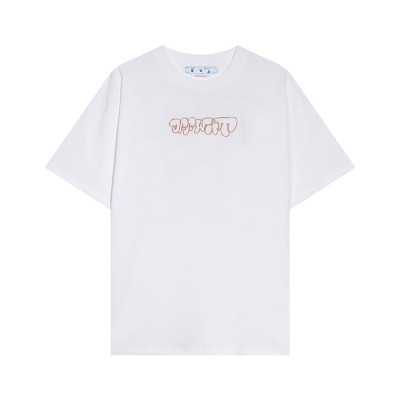 오프화이트 남성 모던 화이트 반팔티 - Off white Mens White Short sleeved Tshirts - of51x