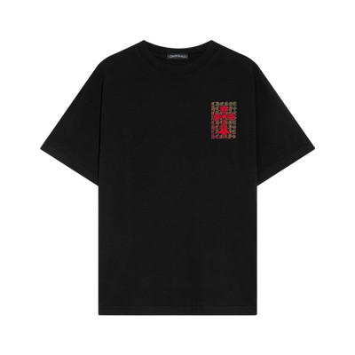 크롬하츠 남성 그레이 블랙 반팔티 - Chrom Hearts Mens Black Short sleeved T-shirts - ch127x